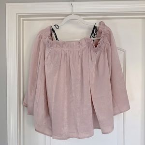 NWT Blush Off-the-Shoulder Top Size L